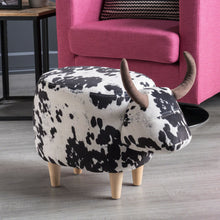Load image into Gallery viewer, Cow Shaped Ottoman Footstool