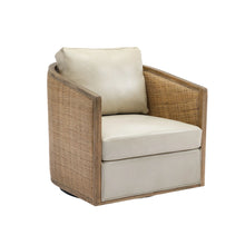 Load image into Gallery viewer, Barrel, Comfy Round Accent Sofa Chair With 360 Degree Swivel, Leisure Arm