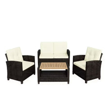 Load image into Gallery viewer, Modern All-Weather Patio Set With Cushions And Table