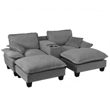 Load image into Gallery viewer, Modular Cloud Couch Sofa With Cup Holders & Storage, USB Port