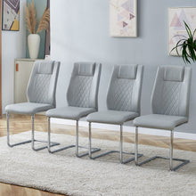 Load image into Gallery viewer, Modern Dining Chairs With Padded Seat, Metal Legs