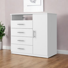 Load image into Gallery viewer, Four Drawer Combo Dresser - White