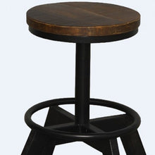 Load image into Gallery viewer, Iron Backless Bar Chair - Brown / Black