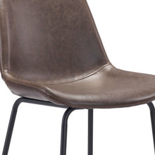 Load image into Gallery viewer, Steel Low Back Bar Height Bar Chair - Brown And Black