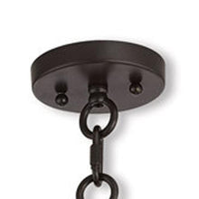 Load image into Gallery viewer, 28" Five Light Metal Dimmable Chandelier With Shades - Bronze