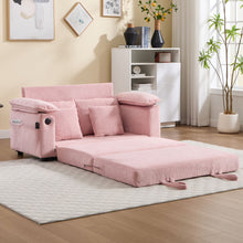 Load image into Gallery viewer, Upholstered Futon Convertible Floor Sofa Bed