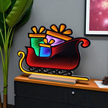 Load image into Gallery viewer, Christmas Tabletop Sign With LED (633796) - Green / Orange / Red