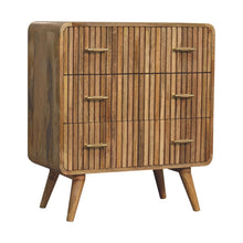 Load image into Gallery viewer, T Bar Ridged Chest - Brown