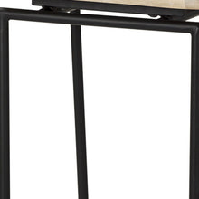 Load image into Gallery viewer, 31" Solid Wood And Metal Low Back Bar Height Bar Chair - Black / Natural