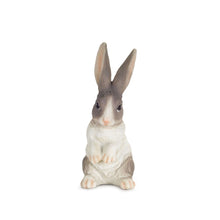 Load image into Gallery viewer, Poly Rabbit Figurine (Set of 6) - Gray / White