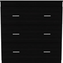 Load image into Gallery viewer, 3 Drawer Dresser Wood - Black