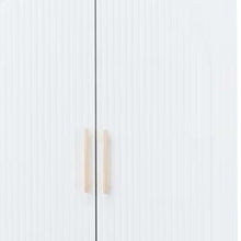 Load image into Gallery viewer, 74" Carved Geometric Two Door Two Drawer Combo Dresser - White