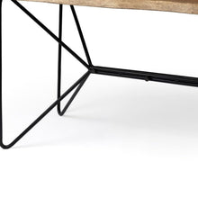 Load image into Gallery viewer, 60" Brown and Black Writing Desk