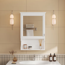 Load image into Gallery viewer, Wall Mounted Bathroom Storage Cabinet With Mirror, Soft Closing Hinges