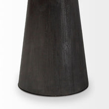 Load image into Gallery viewer, 54" Brown Solid Wood and Iron Pedestal Base Round Top Dining Table