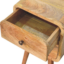 Load image into Gallery viewer, 22" Solid Wood Square Two Drawer Nightstand - Oak