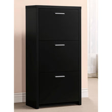 Load image into Gallery viewer, 3 Drawer Shoe Rack - Black