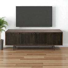 Load image into Gallery viewer, 72" Solid Wood Cabinet Enclosed Storage TV Stand - Brown