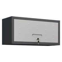 Load image into Gallery viewer, Heavy Duty Metal Wall Mounted Tool Storage Cabinet Steel Metal Garage Storage Cabinet - Black / Gray