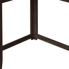Load image into Gallery viewer, 36" Solid Wood Distressed Corner Console Table - Espresso