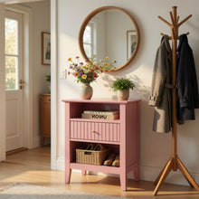 Load image into Gallery viewer, Fluted Nightstand With 2 Drawers