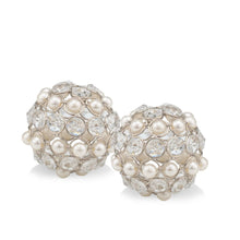 Load image into Gallery viewer, Decorative Orbs (Set of 2) (480013) - Silver / Clear