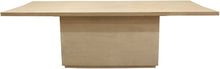 Load image into Gallery viewer, 108" Solid Wood Pedestal Base Dining Table - Brown / Natural
