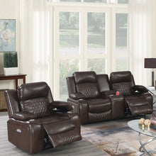 Load image into Gallery viewer, Power Motion Living Room Set With USB Port, Adjustable Headrest, Cup Holder