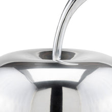 Load image into Gallery viewer, Buffed Decorative Apple Tabletop Sculpture (354642) - Silver
