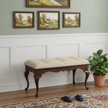 Load image into Gallery viewer, Classic Cherry Brown Finish Bench
