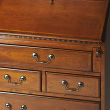 Load image into Gallery viewer, 26" Brown Solid Wood Secretary Desk With Five Drawers