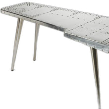 Load image into Gallery viewer, 68" Silver Metal Writing Desk