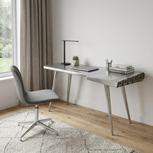 Load image into Gallery viewer, 68" Silver Metal Writing Desk