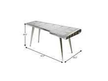 Load image into Gallery viewer, 68" Silver Metal Writing Desk