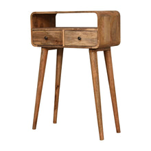 Load image into Gallery viewer, Curved Chestnut Console Table