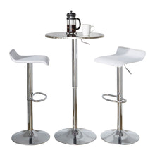 Load image into Gallery viewer, Ale - 3 Piece Bar Set Bistro Round Contemporary Adjustable Oval Footrest