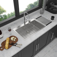 Load image into Gallery viewer, Drop In Kitchen Sink, 16 Gauge Stainless Steel, Single Bowl, Topmount Basin