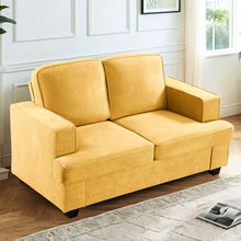 Load image into Gallery viewer, Modern Loveseat, Comfortable 2 Seater Couch With Deep Seating, Loose Back Cushions, Wide Arms