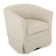 Load image into Gallery viewer, Glitter - Upholstered Swivel Chair With Loose Cover And Curved Back