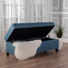 Load image into Gallery viewer, Juliana - Storage Ottoman With Birch Legs