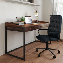 Load image into Gallery viewer, Foley - Swivel Office Chair - Distressed Blue