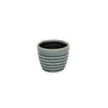 Load image into Gallery viewer, Dotted Round Pot Planter (487484) - Blue