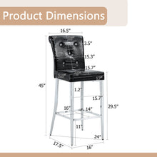 Load image into Gallery viewer, Bar Chairs & Crystal Clasp Design (Set of 2)