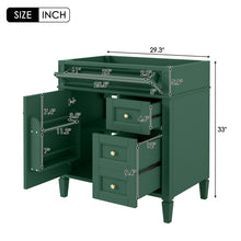 Load image into Gallery viewer, Bathroom Vanity With 2 Drawers And Tip-Out Drawer, Storage Cabinet