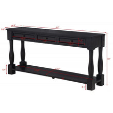 Load image into Gallery viewer, Long Console Table With Drawers And Shelf