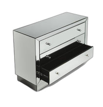 Load image into Gallery viewer, Glass Three Drawer Dresser - Clear