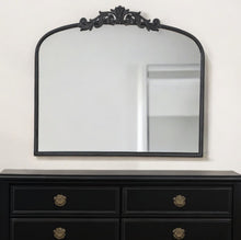 Load image into Gallery viewer, 31" Arch Iron Framed Accent Mirror - Black