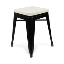 Load image into Gallery viewer, Steel Backless Bar Chair - White / Black