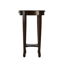 Load image into Gallery viewer, Oval End Table With Shelf - Chestnut
