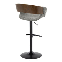 Load image into Gallery viewer, Elisa - Mid Century Modern Adjustable Barstool With Swivel & Rounded T Footrest (Set of 2)